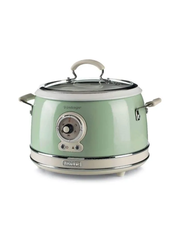 ARIETE CUOCIRISO VINTAGE VERDE (2904/04) - 5 FUNZIONI COTTURA - 3.5LT (RISO 1.8LT) - 700W