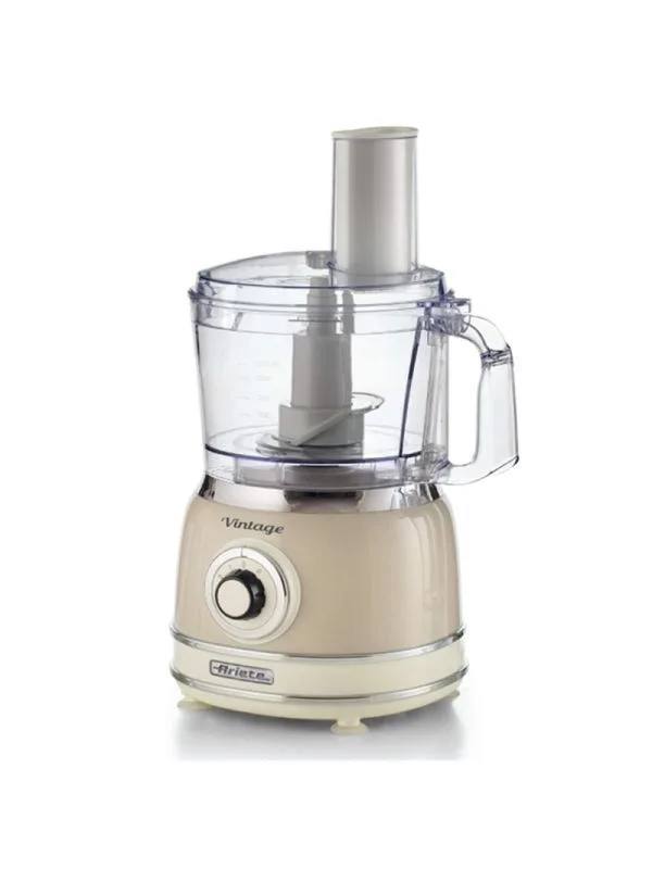 ARIETE 1781/03 - ROBOT DA CUCINA MULTIFUNZIONE VINTAGE (BEIGE) - 1.2 L - 2 VELOC.+PULSE