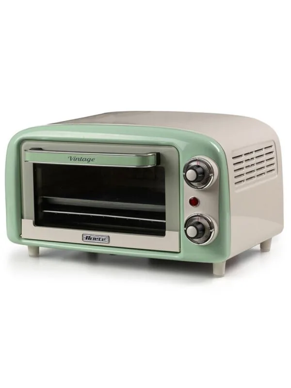 ARIETE FORNO VINTAGE VERDE (0979/04) - 18L - 3 POSIZIONI COTTURA - TIMER 60 MIN - 1380W