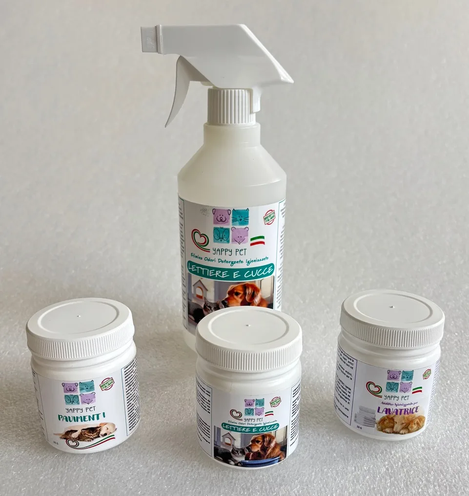 Cofanetto 3 prodotti (lettiere e cucce,lavatrici,pavimenti)