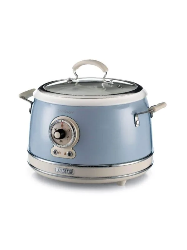 ARIETE CUOCIRISO VINTAGE CELESTE (2904/05) - 5 FUNZIONI COTTURA - 3.5LT (RISO 1.8LT) - 700W